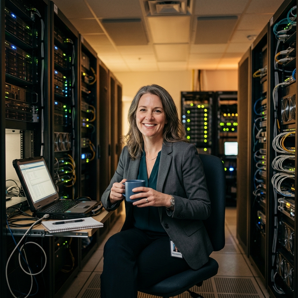 IT Professional in Server Room